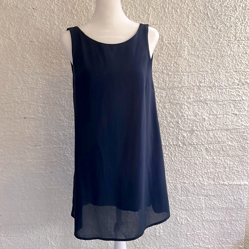 Tobi Open Back Navy Blue Mini Dress Size XS